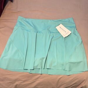 Athleta Aqua Pleated Skirt